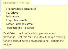Crisco Frosting Homemade Frosting Cake Decorating Icing Butter Cream
