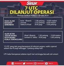 Dapatkan waktu shalat islami di seremban. Waktu Operasi Utc Berikut Asal Ore Kelate Kelantan Facebook