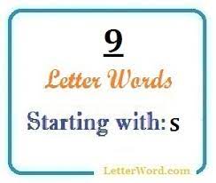 Nine letter words that start with s and end with s ; Nine Letter Words Starting With S For Domain Names And Scrabble Letterword Com