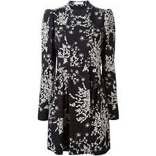 Chloe Floral Print Dress 2 925 Liked On Polyvore Featuring Dresses Black Short B Silk Floral Print Dress Long Sleeve Silk Dress Black Floral Print Dress