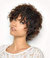 Pair your braid or braids with sleek or tousled loose tresses, depending on your preferences and the effect you wish to achieve. Saint Algue Short Brown Curly Hair Styles Ukhairdressers Com Short Curly Hairstyles For Women Short Hair Styles Curly Hair Styles
