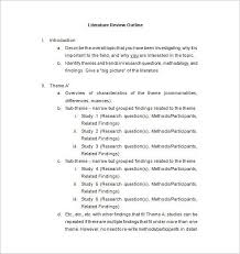Woodland loss, industry, energy (pause) i. 10 Literature Review Outline Templates Pdf Doc Free Premium Templates