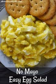 4 Ingredient Egg Salad Without Mayo Consists Of Eggs Relish Mustard And Cream Of Chicken Soup Four Sim Egg Salad Without Mayo Mayo Recipes Ham Salad Recipes