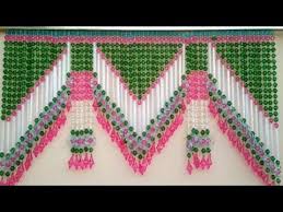 Diy Amazing Door Toran Making A Beautiful Handmade Door Toran Making At Home Youtube Toran Hanging Decorations Diy Handmade