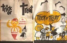 Halloween 1964 Mcdonald S Archy Mcdonald Halloween Bag Front Back Halloween Bags Mcdonalds Vintage Packaging