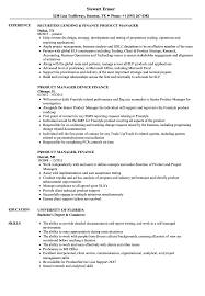 How to write a product manager job description. Finance Product Manager Resume Samples Velvet Jobs