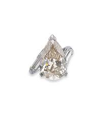 A Coloured Diamond Ring Set With A Pear Shaped Brown Diamond Weighing 9 38 Carats To The Cool Wedding Rings Tear Drop Engagement Ring Wedding Rings Vintage