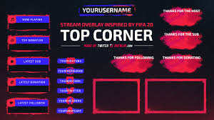1000 platinum raffle for may 15 live viewers; Top Corner Fifa 20 Twitch Overlay For Streamlabs Obs Overlays Twitch Overlay Twitch