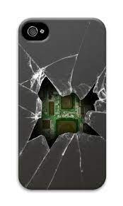 Amazon Com Phone Case Custom Iphone 4 4s Phone Case Crazy About You Polycarbonate Hard Case For Ap Broken Screen Wallpaper Wallpaper Display Cracked Wallpaper