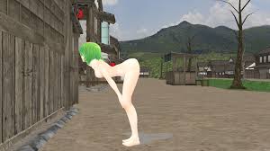 3d 3d_(artwork) ass ass_focus cornertime embarrassed_nude_female enf  humiliation mikumikudance mmd nude_in_public punishment touhou  touhou_project yuuka_kazami|11948165336 - Rule 34 Dev