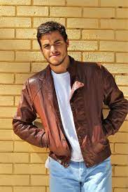Zip Up Jacket Leathers By Jeffrey Size 42 Leather Jacket Etsy Leather Jacket Men 70s Men Brown Leather Jacket