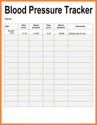 Blood Pressure Chart Template Cnbam