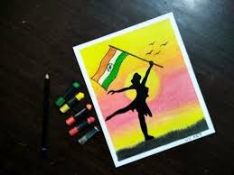Youtube Oil Pastel Colours Independence Day Drawing Oil Pastel