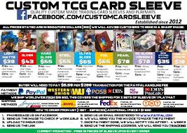 A custom card carrier or sleeve is the perfect companion to your gift or loyalty card. Custom Tcg Card Sleeve Home Facebook