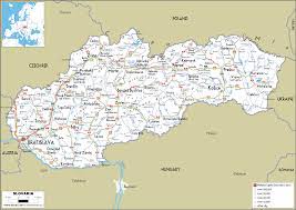 Collection of detailed maps of slovakia. Slovakia Map Road Worldometer