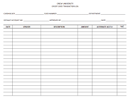 Check out this credit card use log word template now! 4 Credit Card Log Templates Word Templates