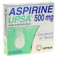 Évidemment, yidgor et aspirine, ces deux âmes en peine, vont finir par se rencontrer. Anti Douleur Mal De Tete Aspirine Upsa 500mg Comprimes Effervescents