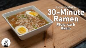 Luckily, ramen is available in instant form, especially if you don't possess culinary skills. 30 Minute Ramen Low Carb Keto Black Tie Kitchen Youtube