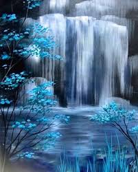 Pin By Melissa Jo Cady On Art Canvas Waterfall Paintings Landscape Paintings Abstract Painting
