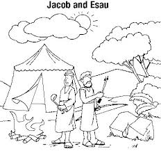 Church house collection has free bible coloring sheets of jacob and esau. Jacob And Esau Coloring Pages Kidsuki