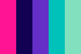 Pichi On Twitter Neon Colour Palette Flat Color Palette Color Palette Design