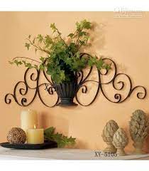 Decorative Metal Wall Art Wholesale Home Decor Metal Wall Decor Iron Plant Holder 28 71 32 77 Wrought Iron Wall Decor Iron Decor Iron Wall Decor