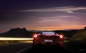 Ferrari of lake forest is proud to present this 2012 ferrari 458 italia finished in stunning rosso corsa over beige full leather interior. Cars Ferrari Ferrari 458 Italia Lights On Rear View Ferrari 458 Wallpapers Hd Desktop And Mobile Backgrounds