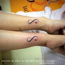 Cute Infinity Tattoo Done At Big Guys Tattoo Studio Infinity Couple Tattoos Tattoos Tattoos For Guys