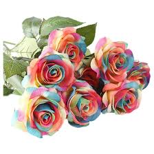 Check spelling or type a new query. Simulation Roses Toogoo R 10 Pcs Latex Real Touch Rose Decor Rose Artificial Flowers Silk Flowers Floral Wedding Bouquet Home Party Design Flowers Rainbow C Buy Online In Aruba At Aruba Desertcart Com 49032217