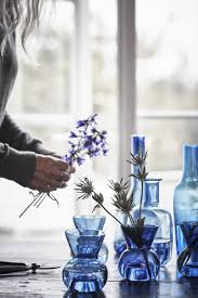 Stockholm Collectie Ikea Ikeanl Ikeanederland Inspiratie Wooninspiratie Interieur Accessoires Decoratie Nieuw Blauw Glas Theelichthouder Vaas Blauw Interieur