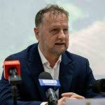 Konferencja prasowa Zalew Małomicki 2024-02-01 Ryszard Zubko