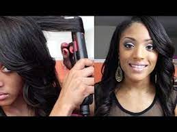 After clamping the flat iron down near the nape of your neck, bend the iron in a roughly 90 degree angle. How To Curl Your Hair With Flat Iron Straightener Youtube