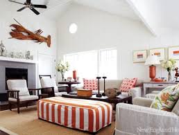 Bright Orange Decor Ideas From A Coastal Home Coastal Decor Ideas Interior Design Diy Shopping