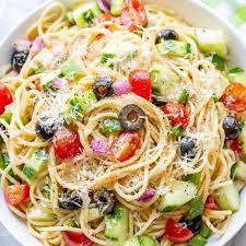 Author of and the cookbook rachel hollis remembers her mother making this cold spaghetti salad for summer cookouts. Spaghetti Salad Recipe Saving Room For Dessert