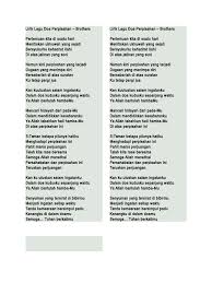 Riza umami) oleh rhoma irama. Lirik Lagu Doa Perpisahan