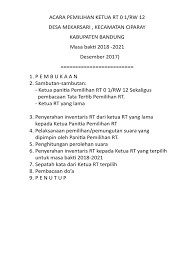 We did not find results for: Acara Dan Tata Cara Pemilihan Ketua Rt 0