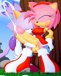 Yaoi pinup amy rose+blaze the cat