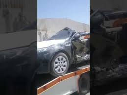 شاهد سيارة كنق النظيم بعد الحادث رحمة الله عليه Youtube