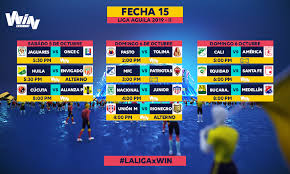 Posteriormente se enfrentará en la segunda jornada a chile como visitante en santiago y solo tendrá esos dos partidos previos a la copa américa que organizará junto a argentina. Partidos De La Fecha 15 De La Liga Aguila Ii 2019 De Colombia