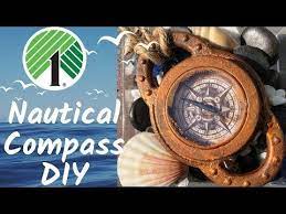 Dollar Tree Nautical Decor Compass Diy Youtube Nautical Decor Diy Nautical Decor Vintage Nautical Decor