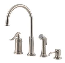 We think home depot is the best place to buy new kitchen faucets, and their lowest price guarantee means you'll always get the best price. Pfister Lg26 4ypk Ashfield Kitchen Faucet Build Com