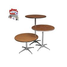 Cocktail Tables Available In 24 And 30 Tops And In Standing Height Seating Height Or End Table Height Joronco Table Round Cocktail Tables Chairs For Rent