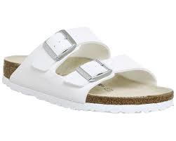 Birkenstock Arizona White Leather Two Strap Sandals Arizona Two Strap Sandals Two Strap Sandals Sandals Strap Sandals