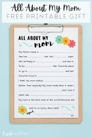 This product is a complete makeup kit which your mom for all the daughters, this is the best gift to get your mom for her birthday. All About My Mom Free Printable Gift Mother S Day Interview