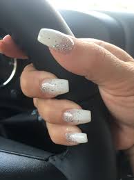 10pcs silver nail art uv gel acrylic extension guide forms 12 reviews cod. Nail Design White Glitter Nails White And Silver Nails Silver Nails