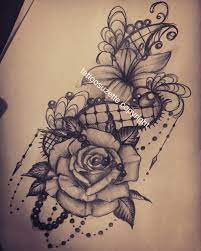 Black and grey roses lace tattoo. Lace Flowers Tattoo Design Lace Tattoo Lace Sleeve Tattoos Lace Tattoo Design