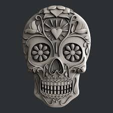 3d Stl Models For Cnc Router Sugar Skull Etsy In 2020 Cnc Router Skull Sugar Skull
