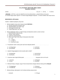 Soalan spot spm subjek english, bahasa melayu & sejarah dari pemeriksa kertas ( sumber whatsap ) modul spm 2016. Soalan Peperiksaan Akhir Tahun Sejarah Tahun 5 2015