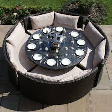 Garten Living 8 Sitzer Lounge Set Macclenny Aus Polyrattan Mit Polster In 2020 Rattan Garden Furniture Garden Furniture Sale Brown Sofa Set