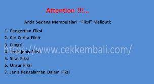 Pengertian Fiksi Jenis Sifat Dan Ciri Ciri Cerita Fiksi Cekkembali